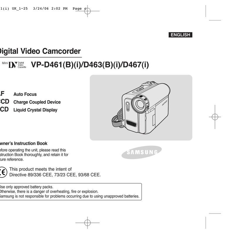 Samsung VP-D461 Owner's manual
