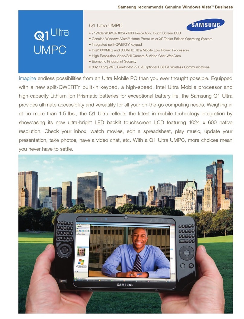 Samsung Ultra-Mobile NP-Q1-V002 User manual Samsung Ultra-Mobile NP-Q1-V002 User manual