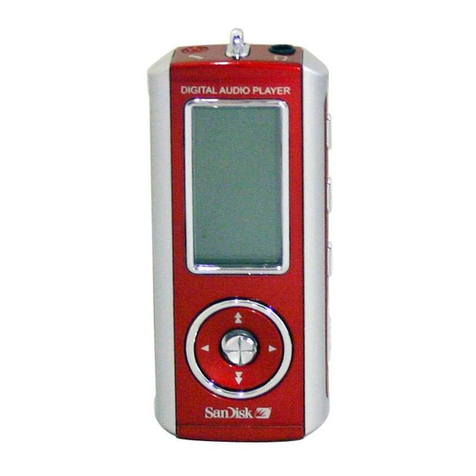 SanDisk Sansa SDMX1 1GB User manual SanDisk Sansa SDMX1 1GB User manual