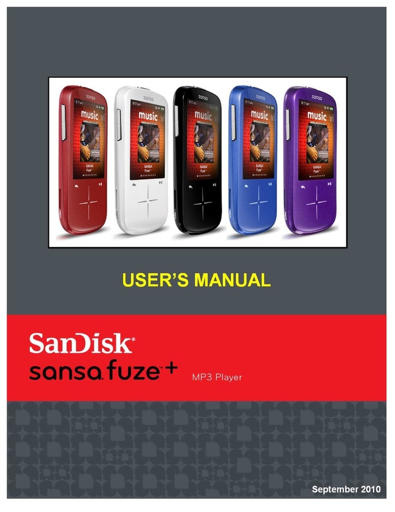 SanDisk Sansa Sansa Fuze+ 4GB manual&nbsp;