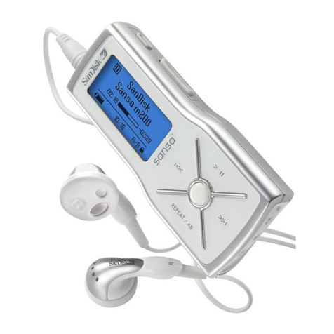 SanDisk M230 - Sansa 512 MB Digital Player user manual