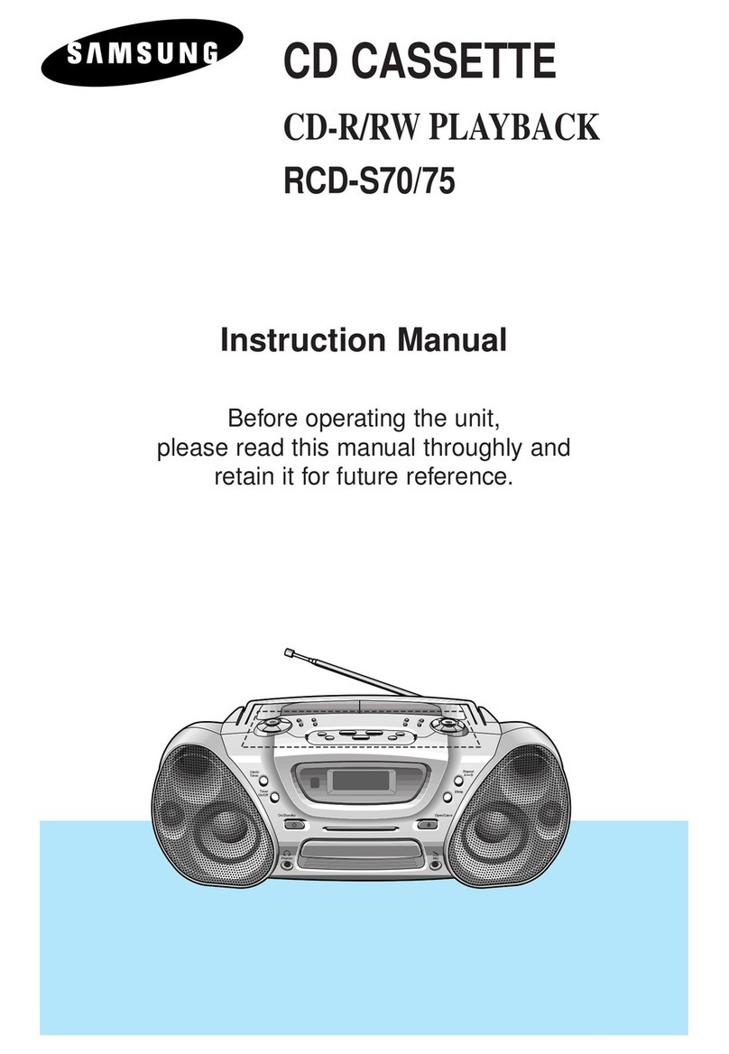 Samsung RCD-S75S User manual