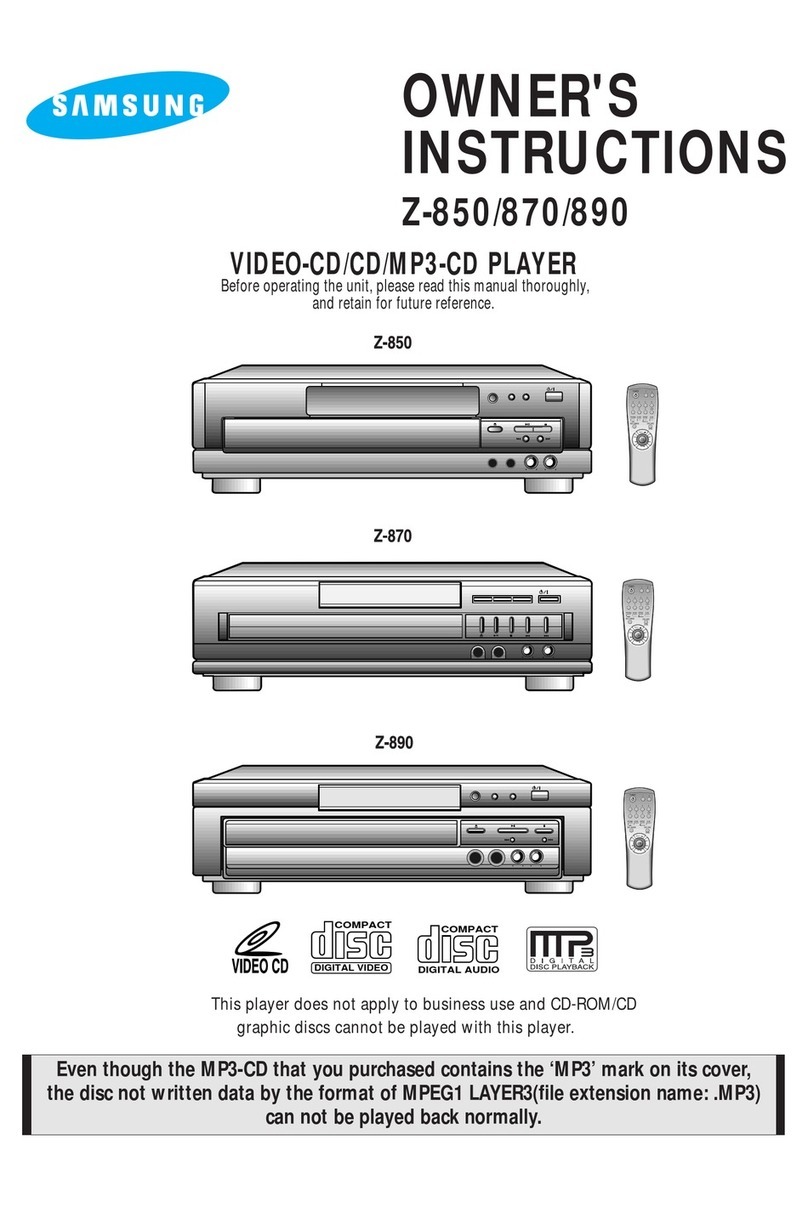 Samsung Z-870 User manual