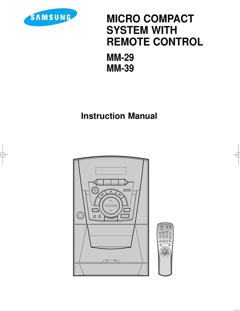 Samsung MM-29 instruction manual
