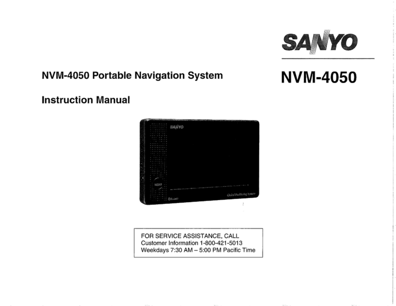 Sanyo NVM-4050 instruction manual