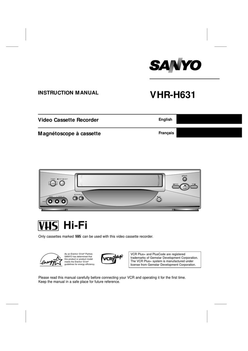 Sanyo VHR-H631 User manual