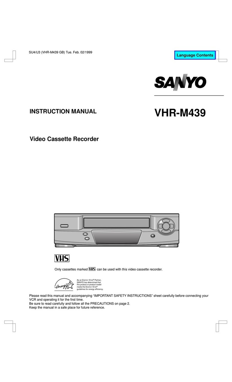 Sanyo VHR-M439 instruction manual