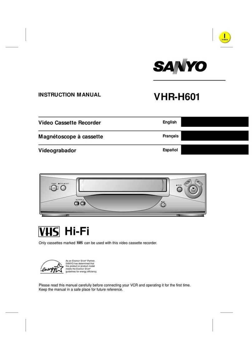 Sanyo VHR-H601 User manual