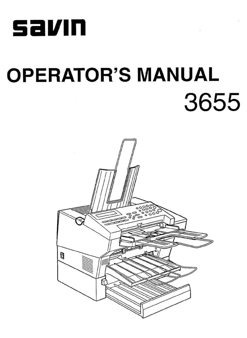 Savin 3655 User manual