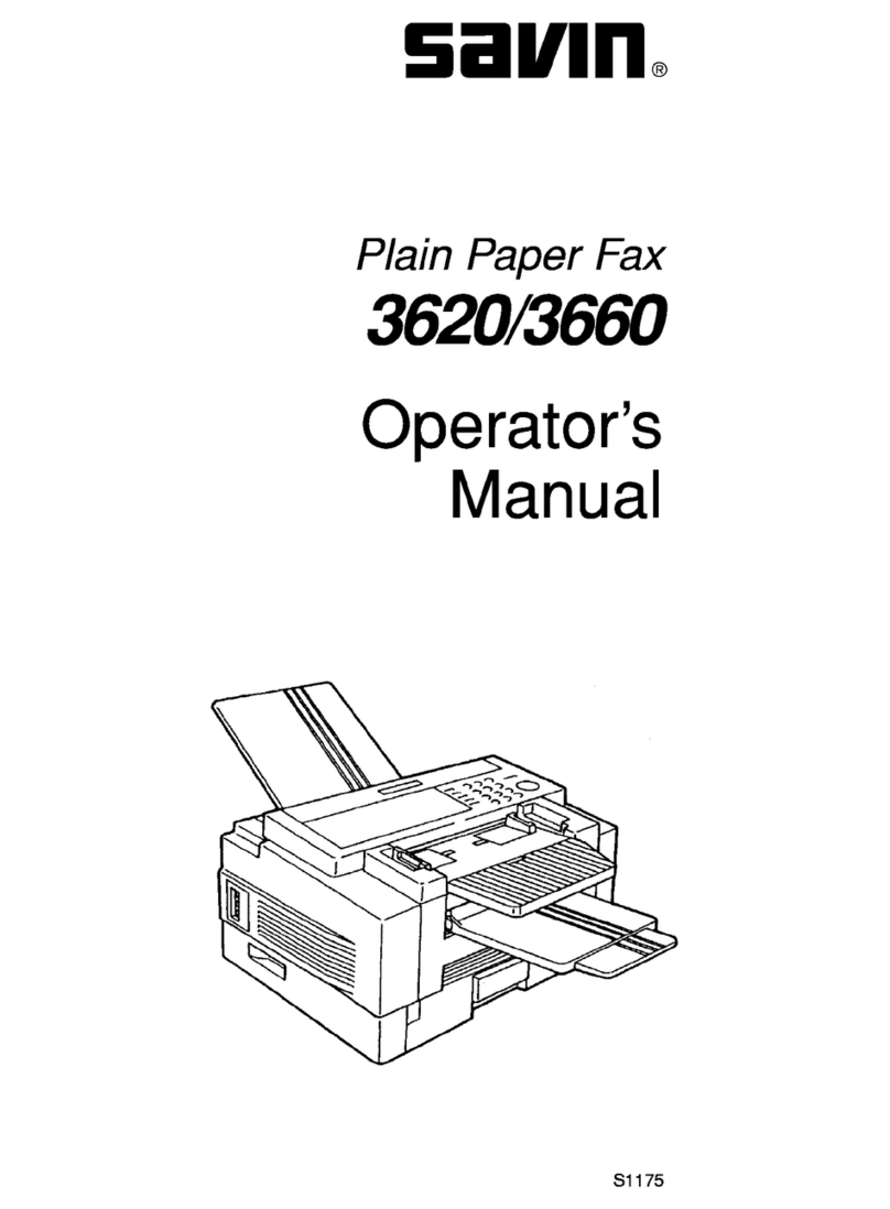 Savin 3620 User manual