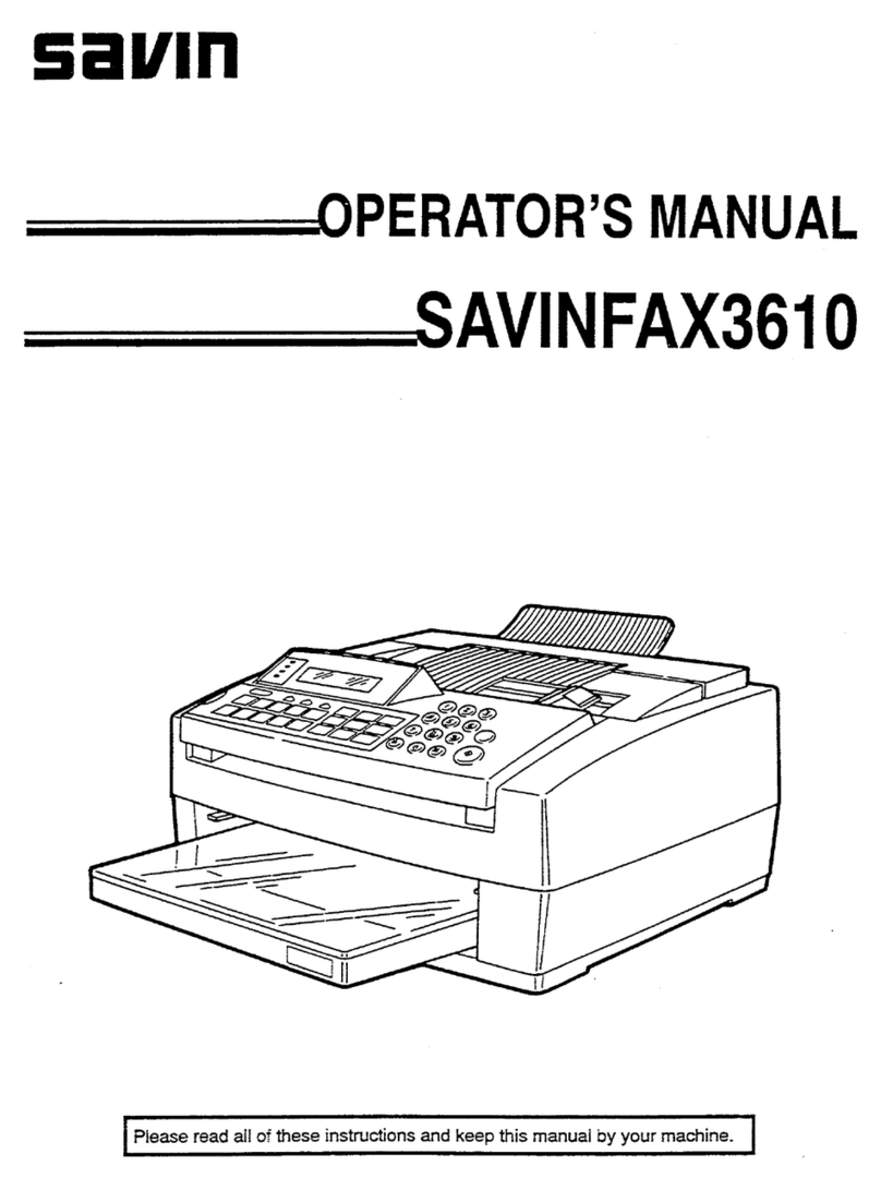 Savin 3610 Operator's manual