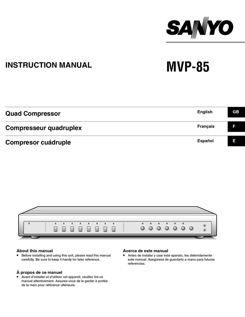 Sanyo MVP-85 instruction manual
