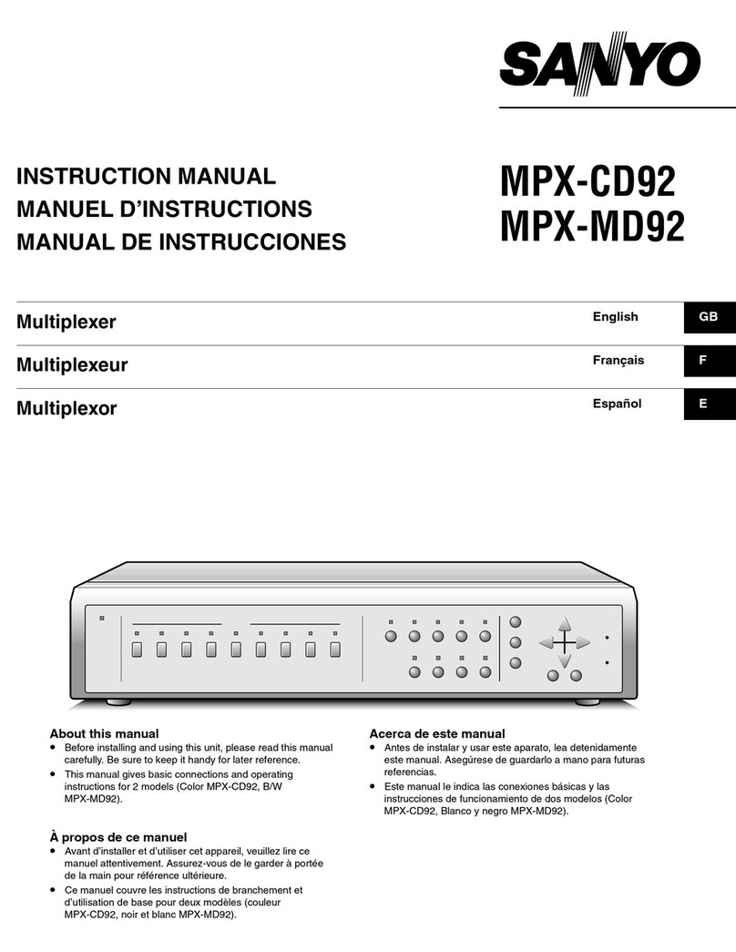 Sanyo MPX-CD92 User manual