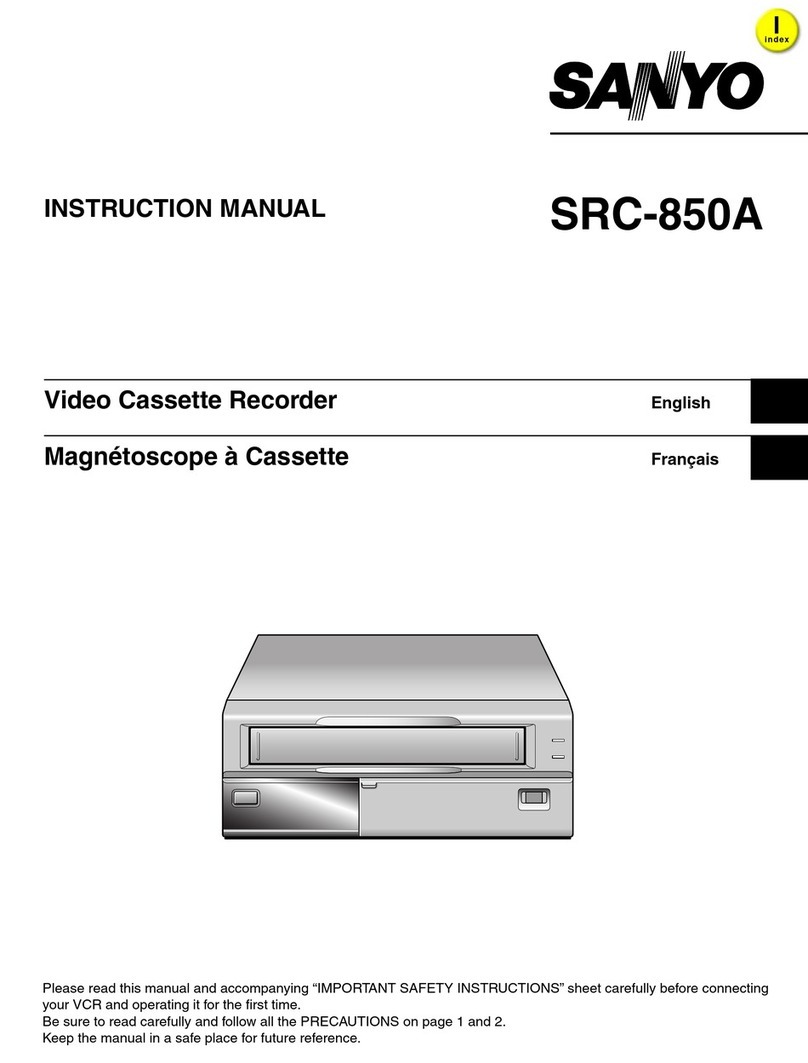 Sanyo SRC-850A User manual