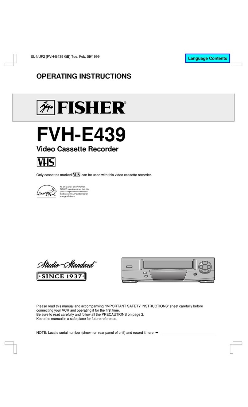 Fisher FVH-E439 operating instructions