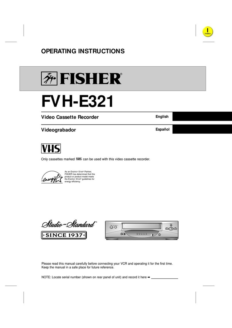 Fisher FVH-E321 operating instructions
