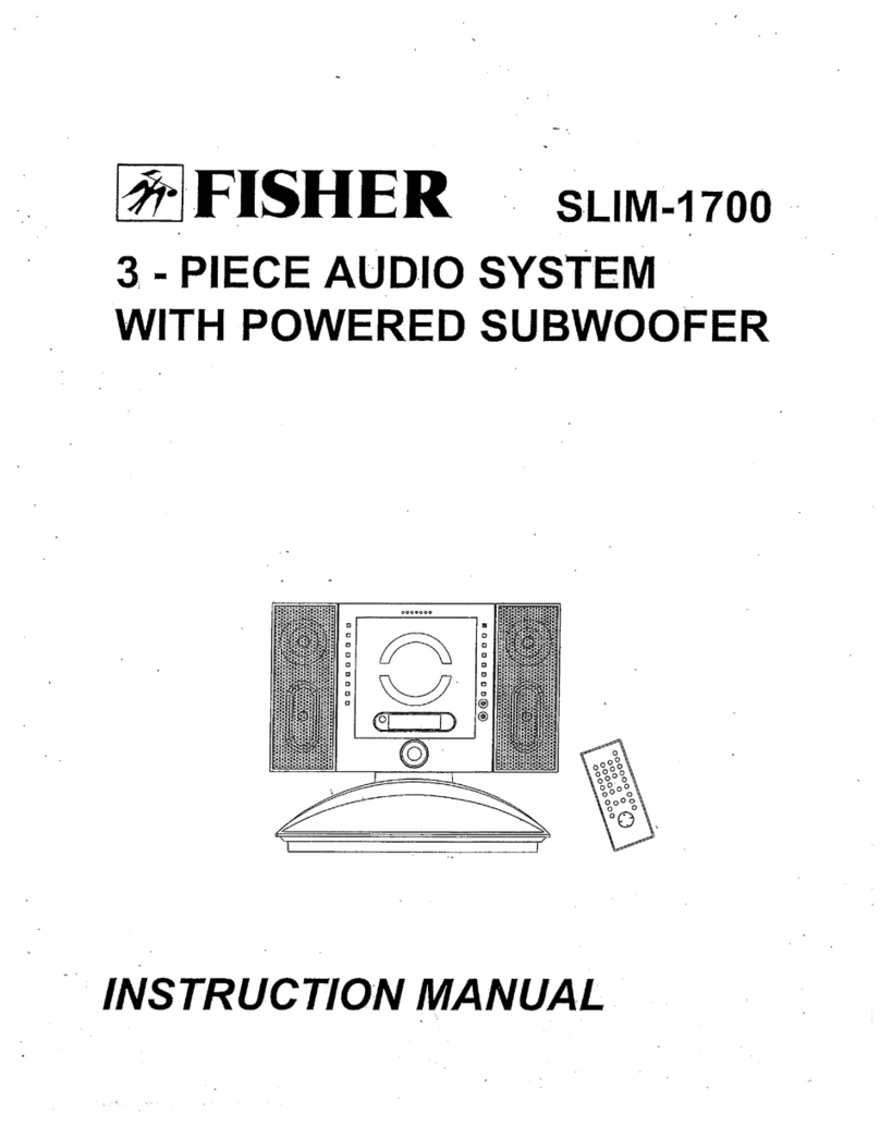 Fisher SLIM-1700 User manual Fisher SLIM-1700 User manual
