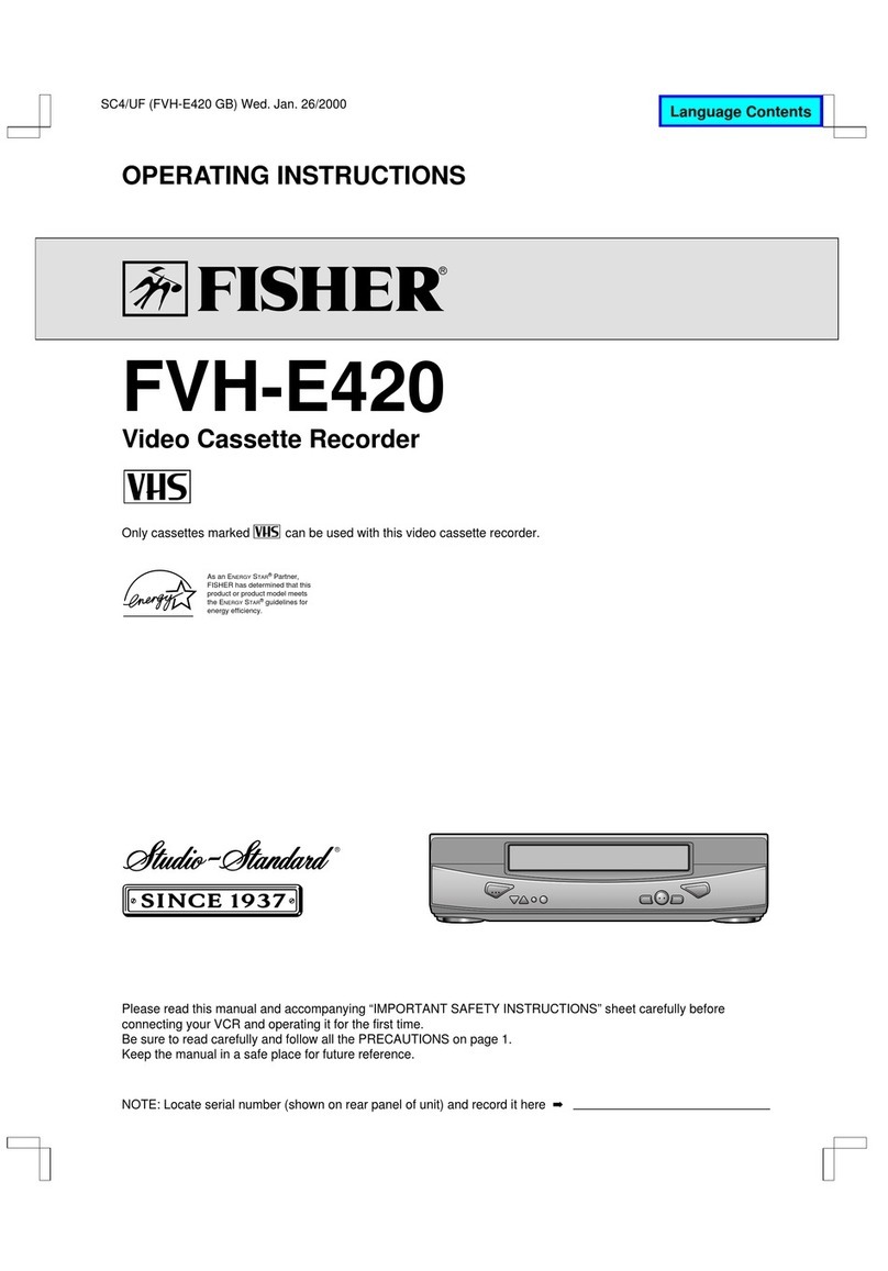 Fisher FVH-E420 operating instructions