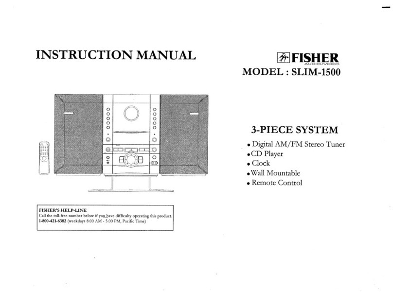 Fisher SLIM-1500 instruction manual Fisher SLIM-1500 instruction manual