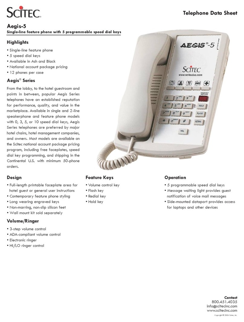 Scitec AEGIS-5 User manual