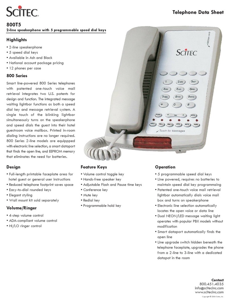 Scitec 800T5 datasheet