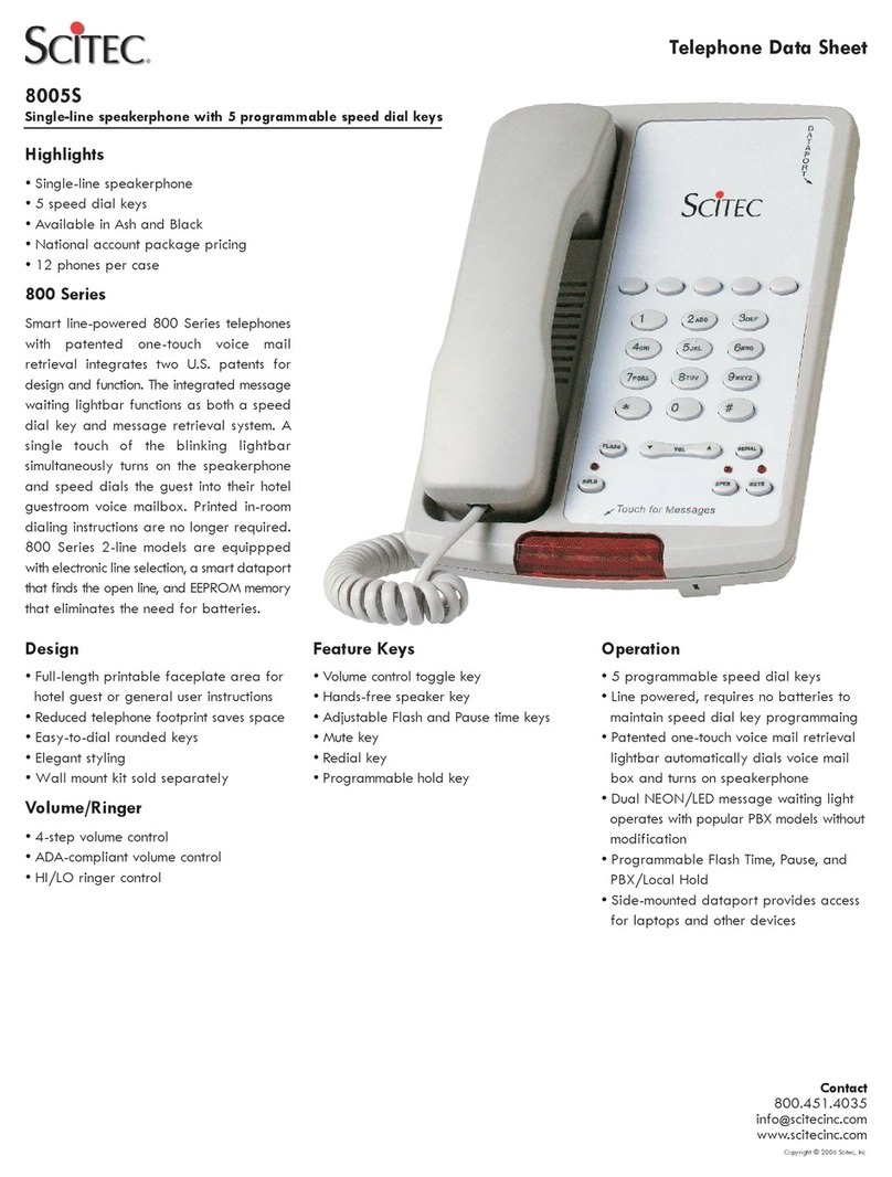 Scitec 8005S User manual