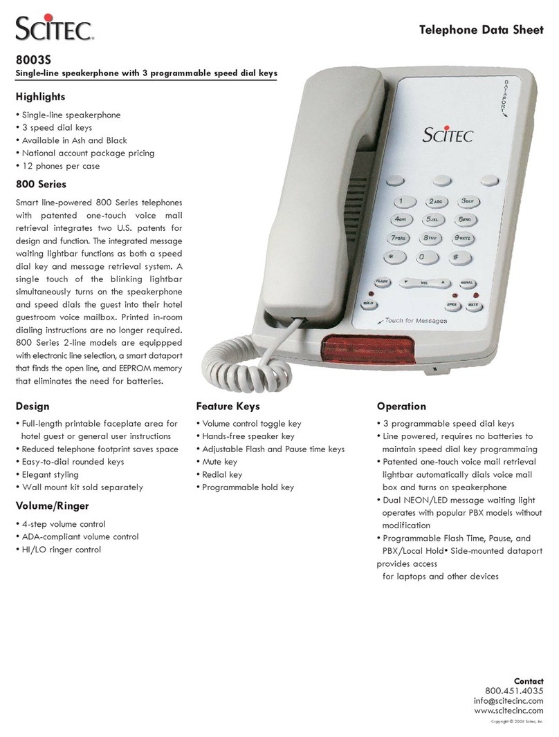 Scitec 8003S datasheet