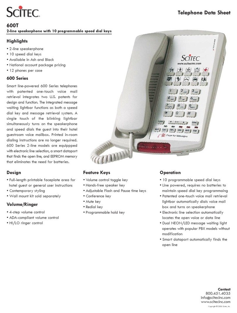 Scitec 600T datasheet