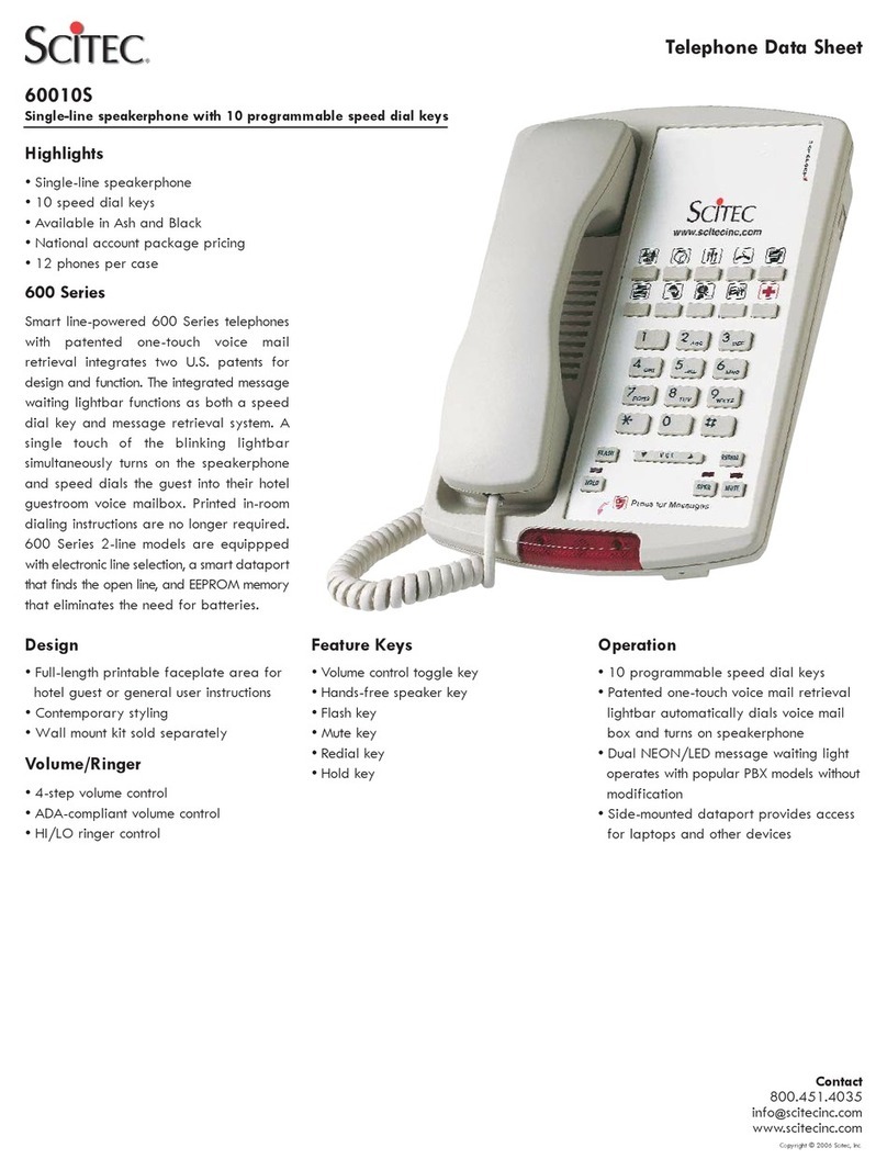 Scitec 60010S datasheet