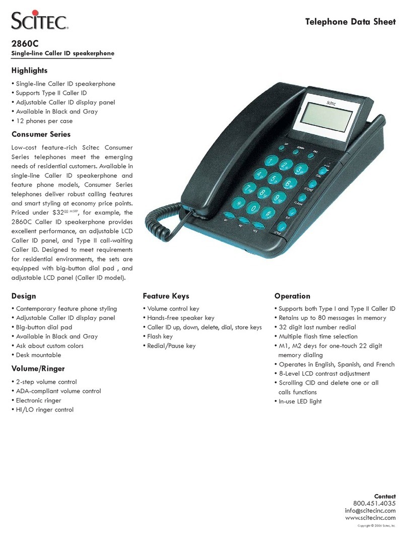 Scitec 2860C User manual