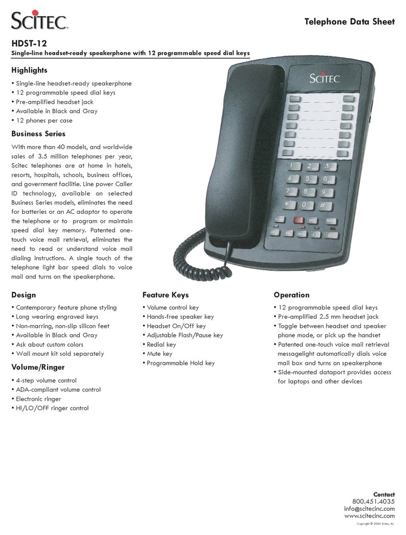 Scitec HDST-12 User manual