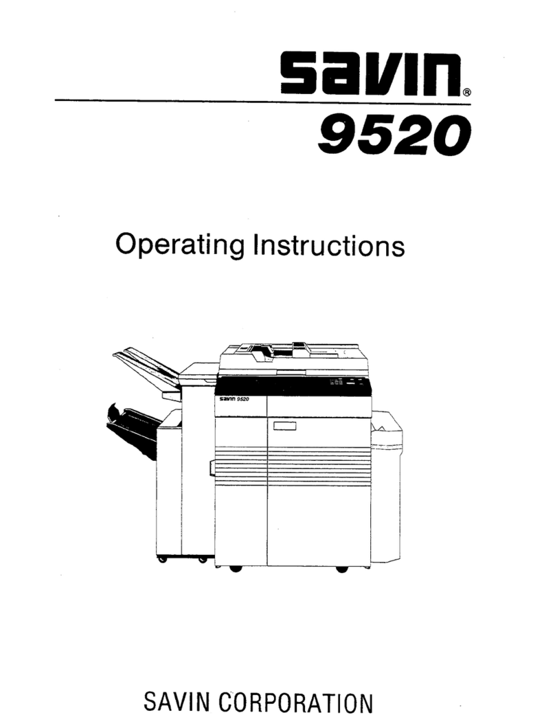 Savin 9520 User manual