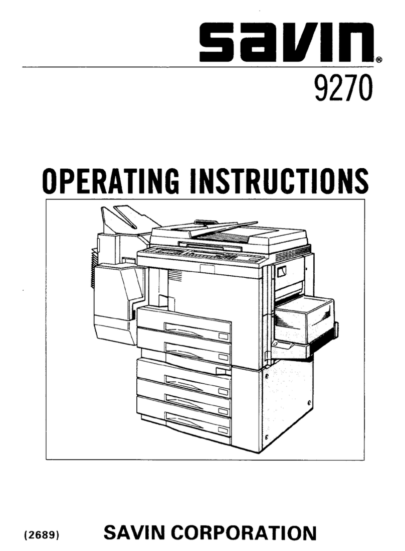 Savin 9270 User manual