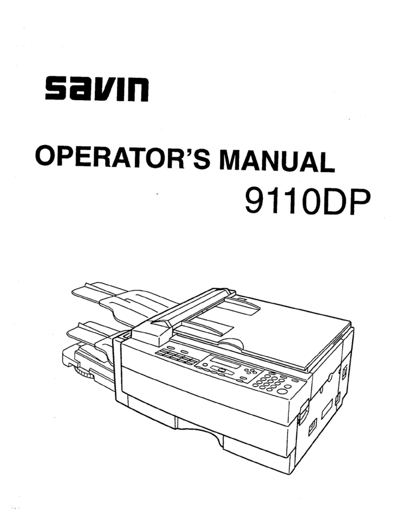 Savin 9110DP User manual