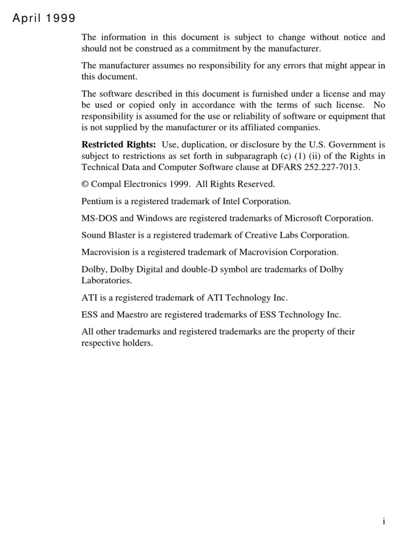 Sceptre S5200 User manual