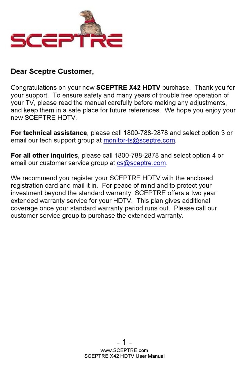 Sceptre X420BV-FHD User manual