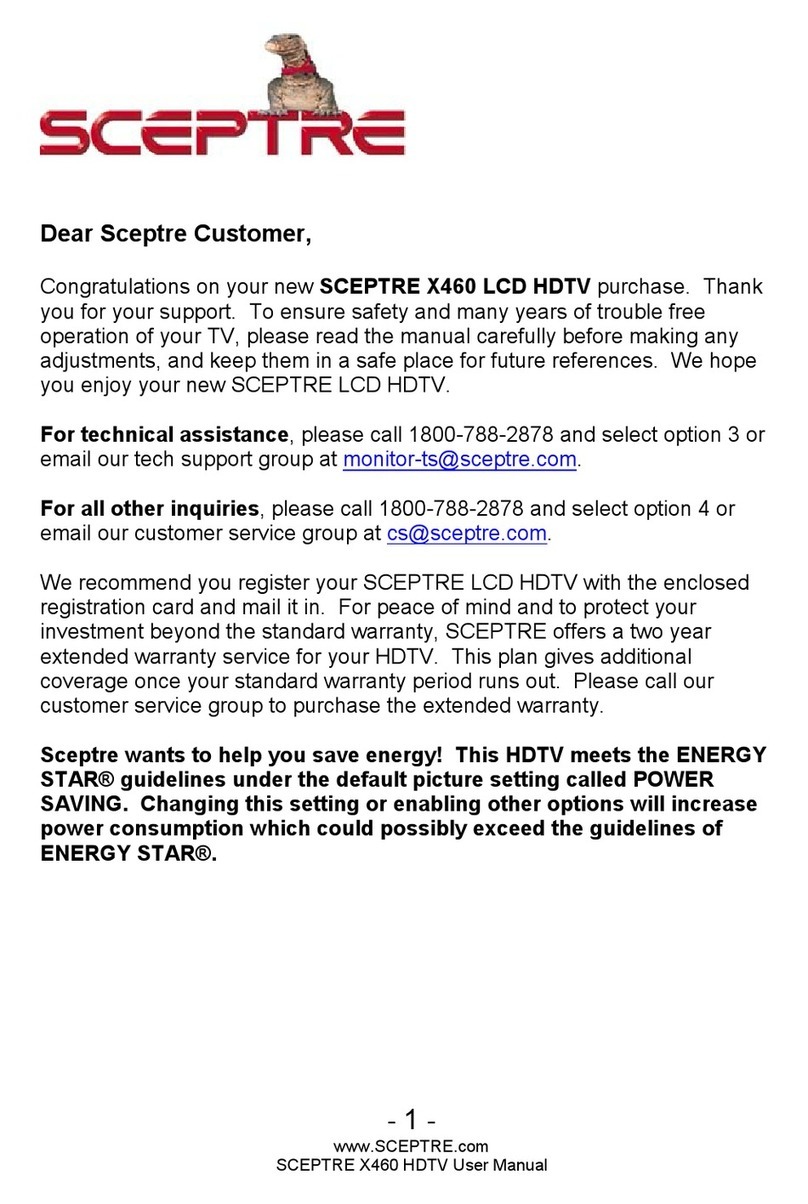 Sceptre X460BV-FHD User manual