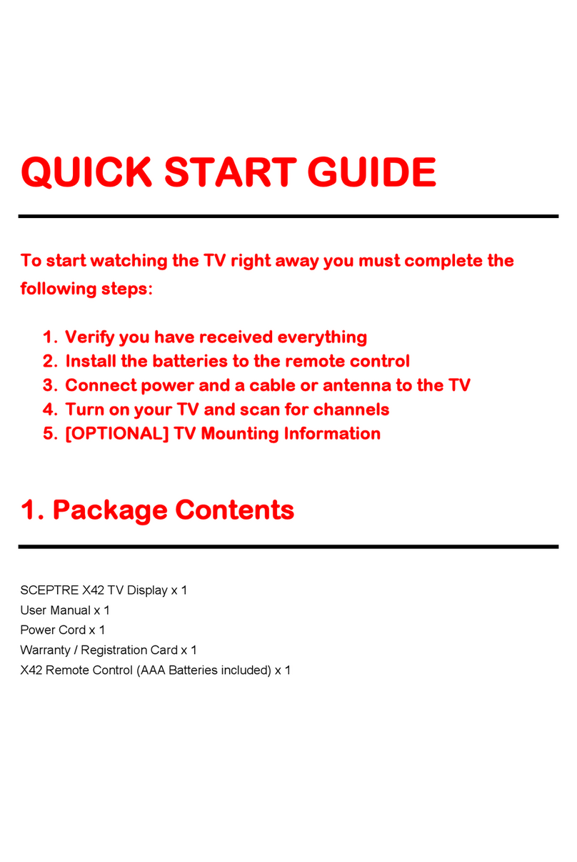 Sceptre X42 User manual