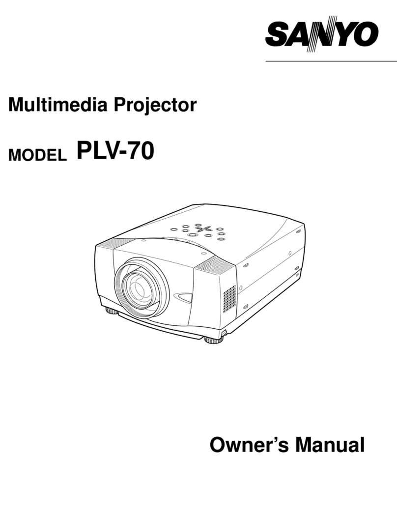 Sanyo PLV-70 User manual
