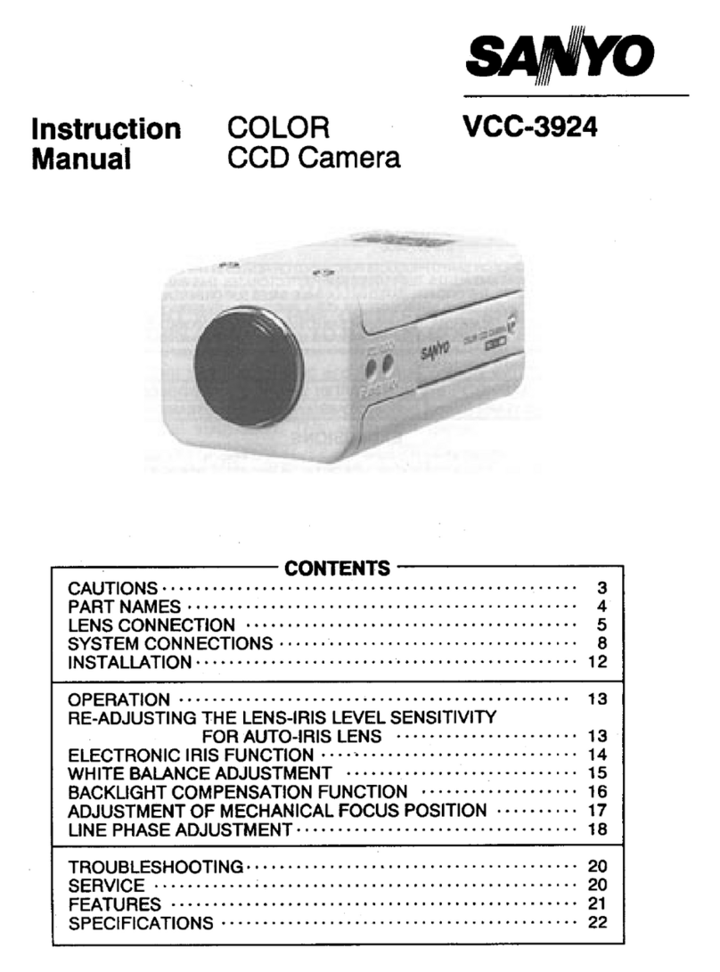 Sanyo VCC-3924 instruction manual