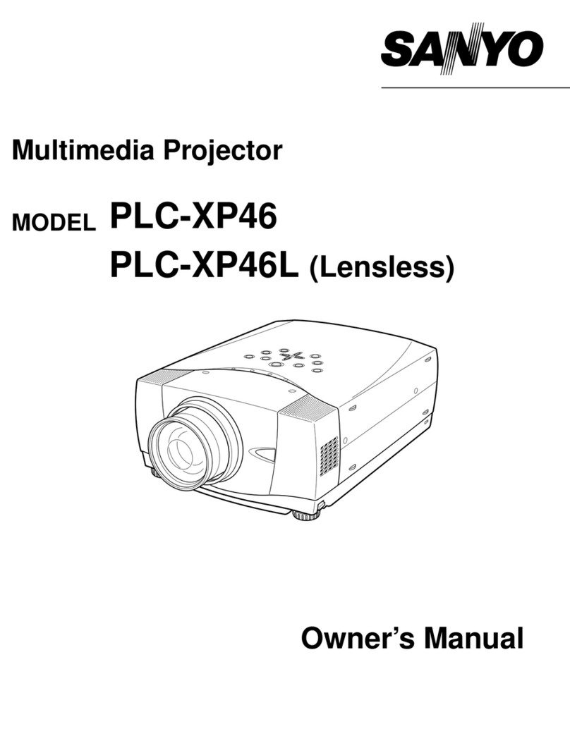 Sanyo PLC-XP46 User manual