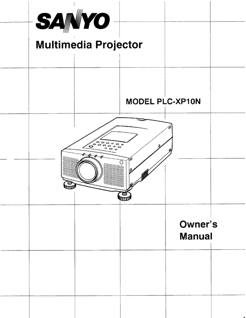 Sanyo PLC-XP10N User manual