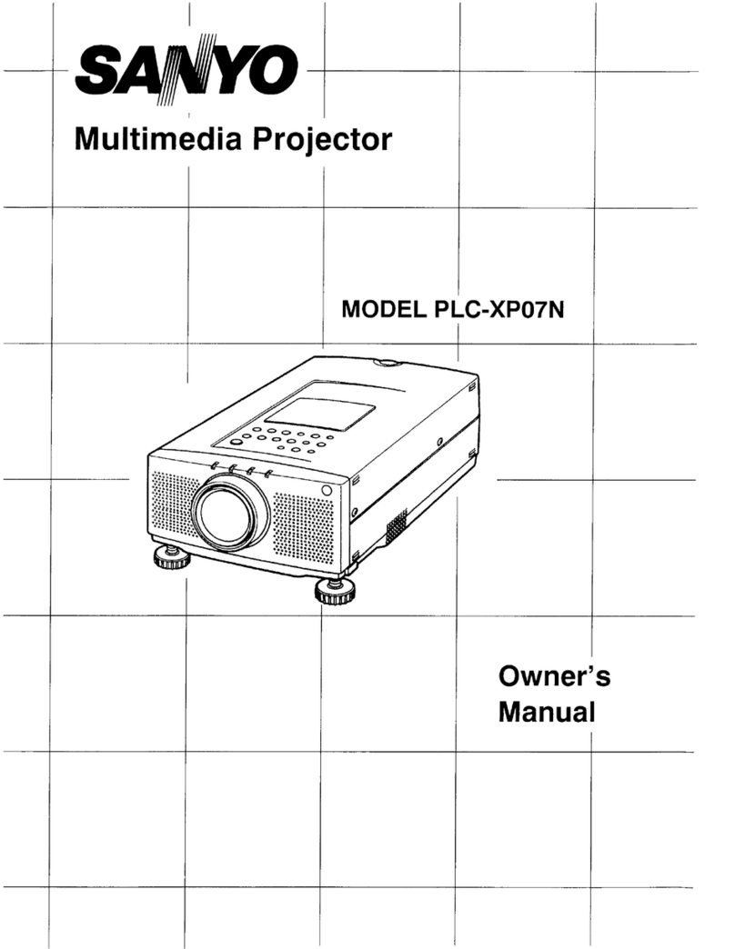 Sanyo PLC-XP07N User manual