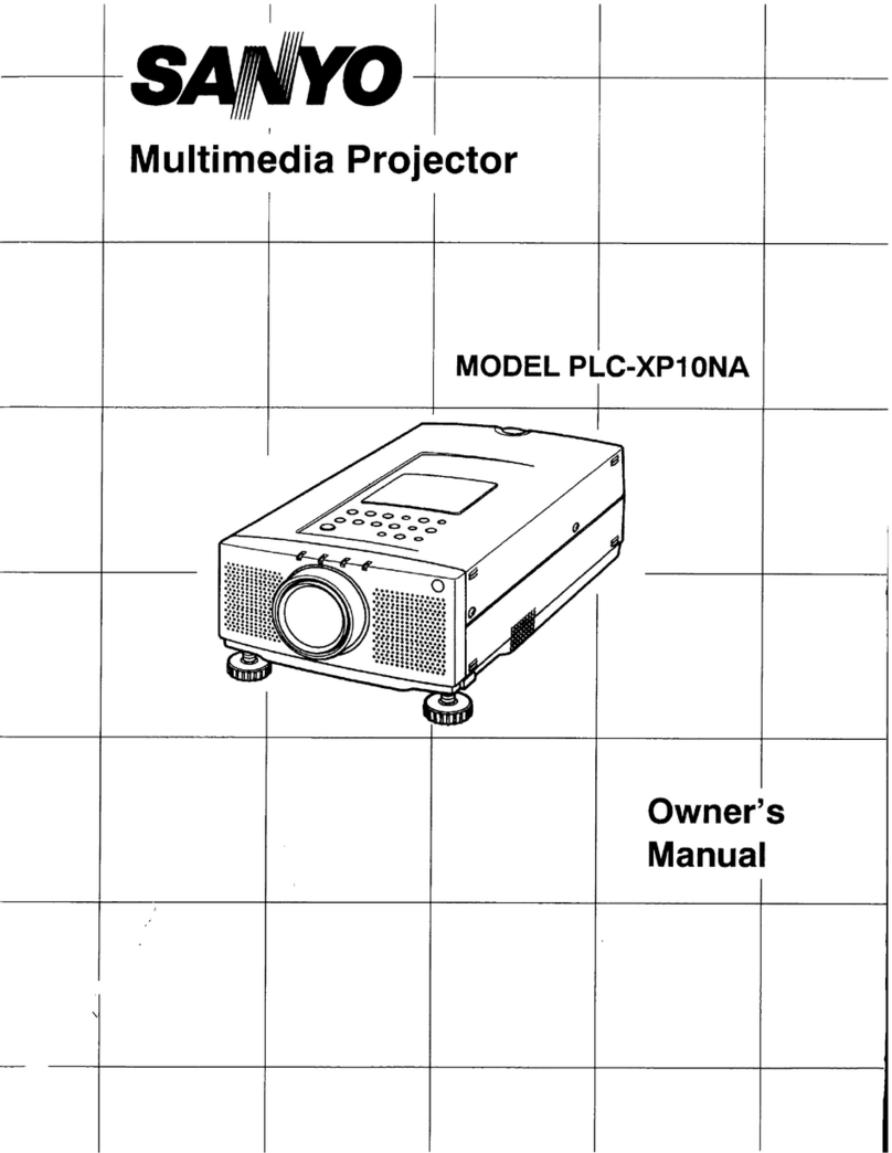 Sanyo PLC-XP10NA owner's manual