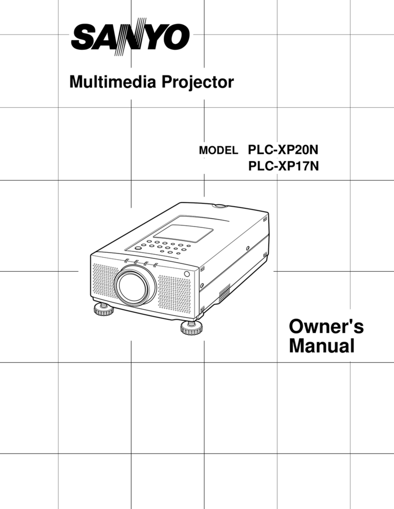 Sanyo PLC-XP17N User manual