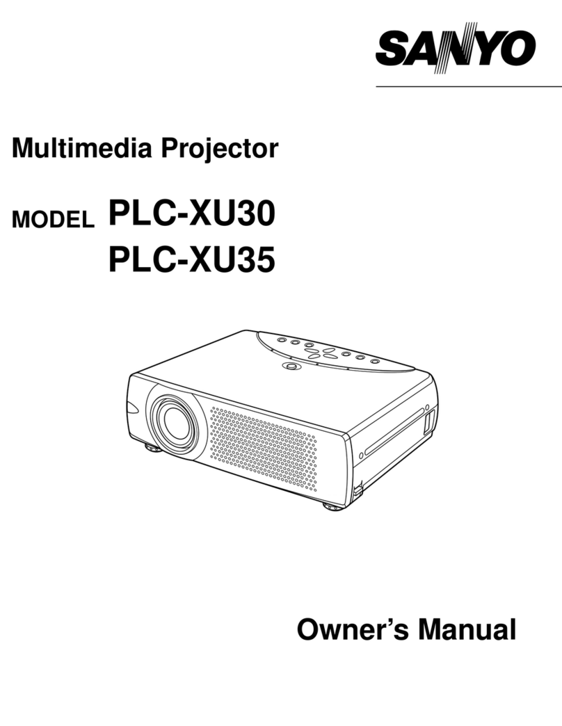 Sanyo PLC-XU30 User manual