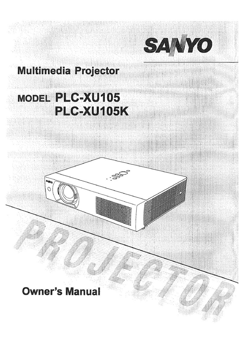 Sanyo PLC-XU105 User manual