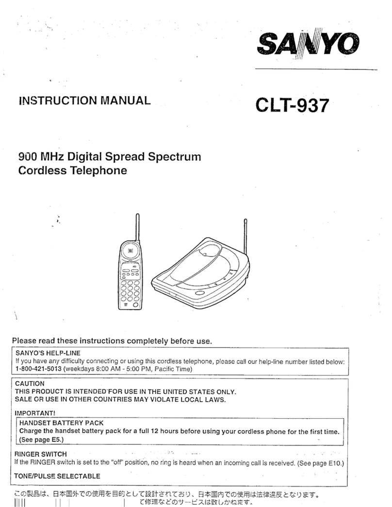 Sanyo CLT-937 User manual