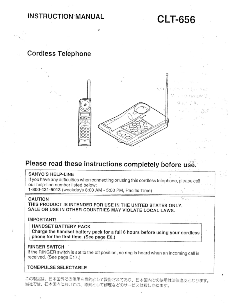 Sanyo CLT-656 User manual