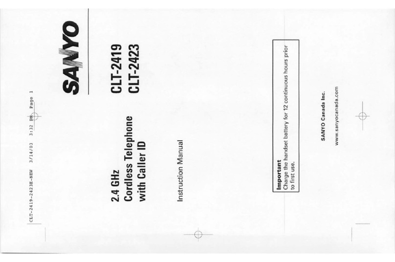 Sanyo CLT-2419 User manual